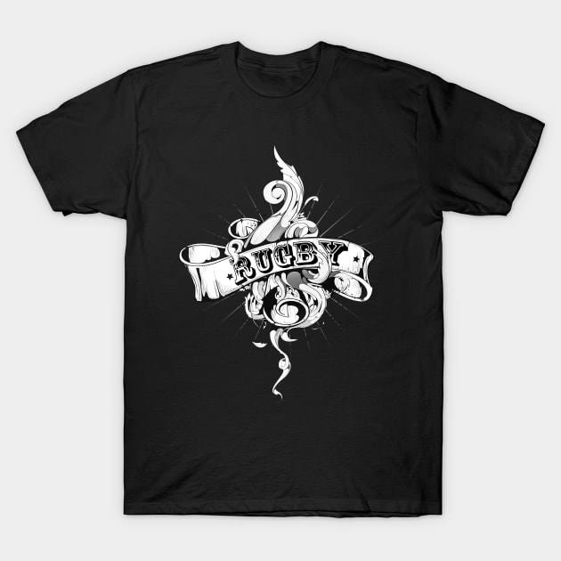 Rugby Design T-Shirt by ArtShare